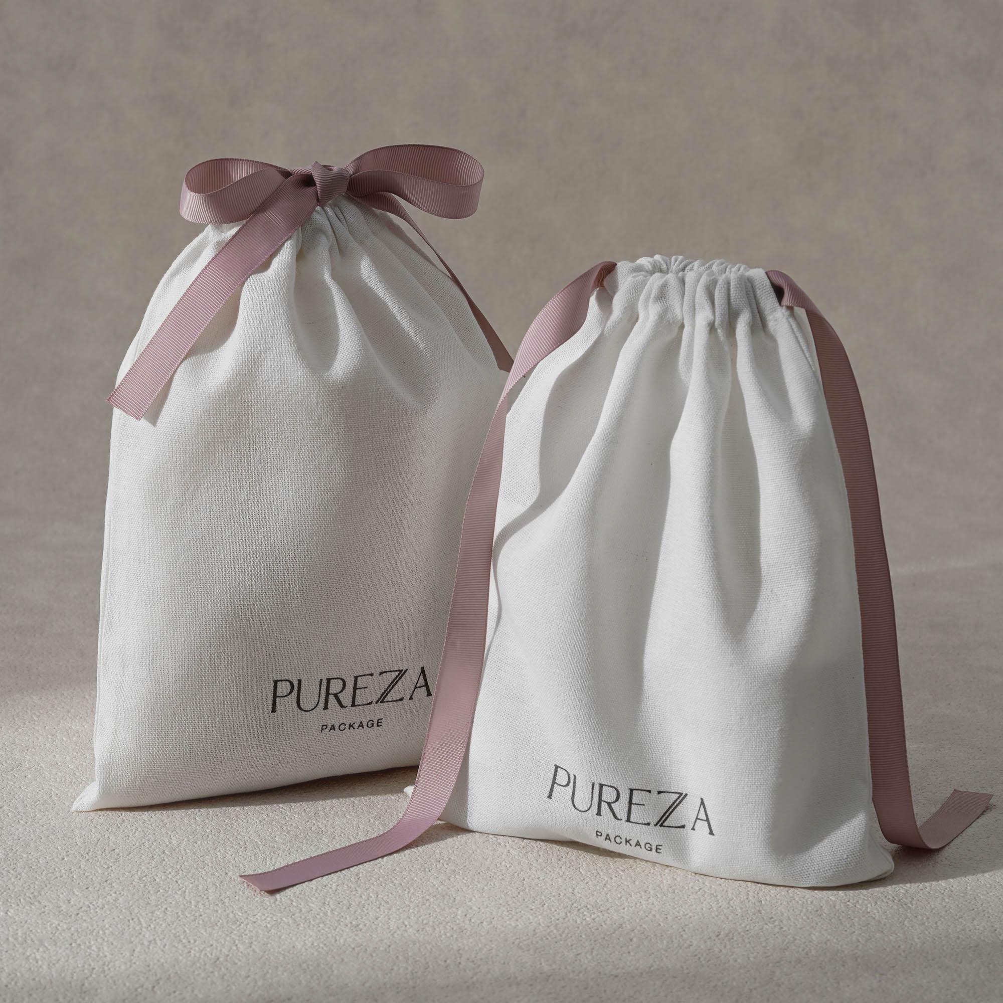 Luxury Skincare Packaging - Bawełniany worek ze sznurkiem, ekologiczny, wielokrotnego