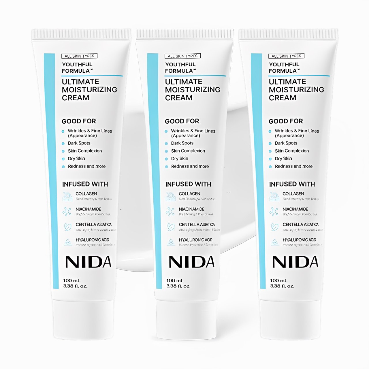 Luxury Skincare Korea - NIDA Nawilżający Krem do Twarzy Kolagen