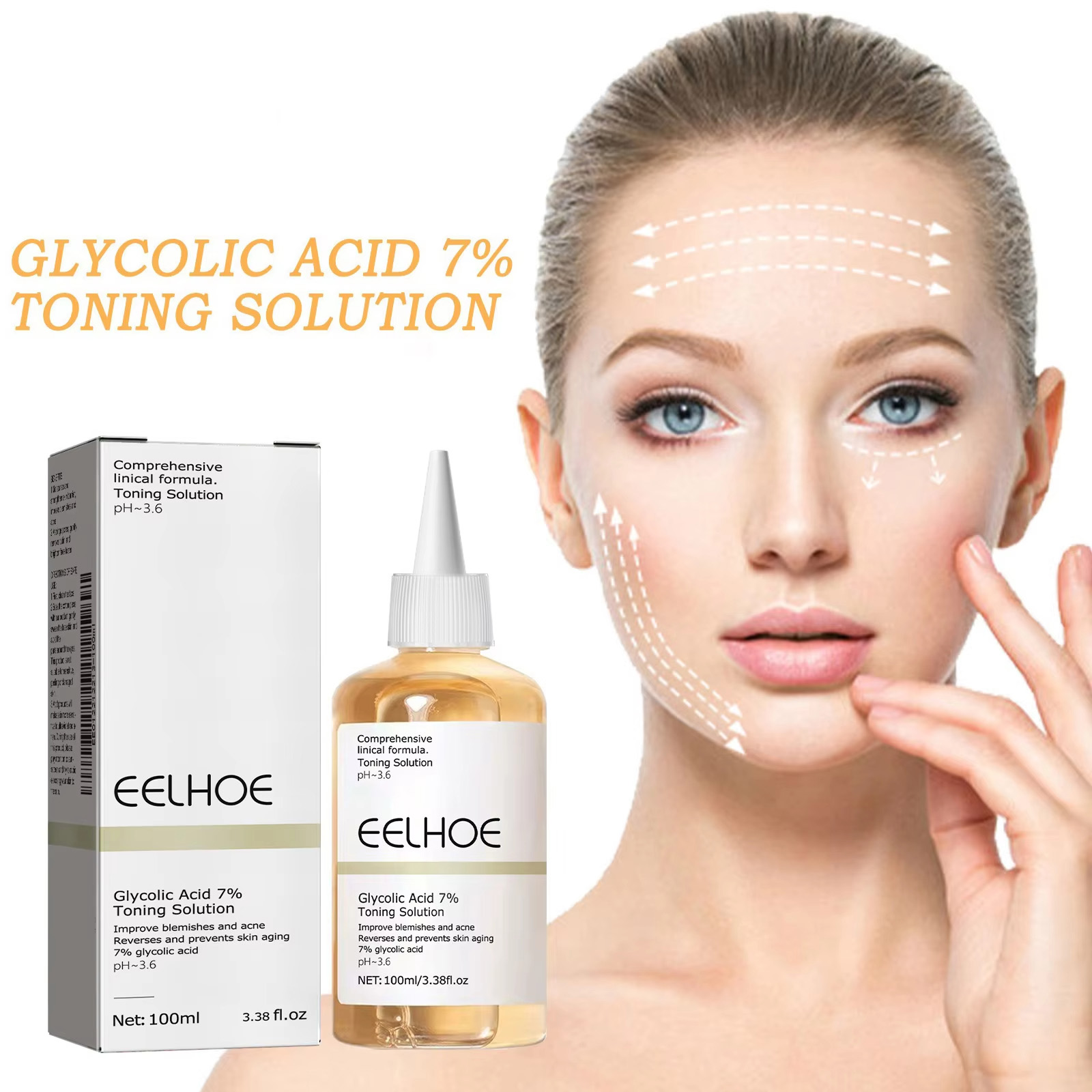 Luxury Skincare Brands - Kwas glikolowy 7% Roztwór tonizujący Peelingujący