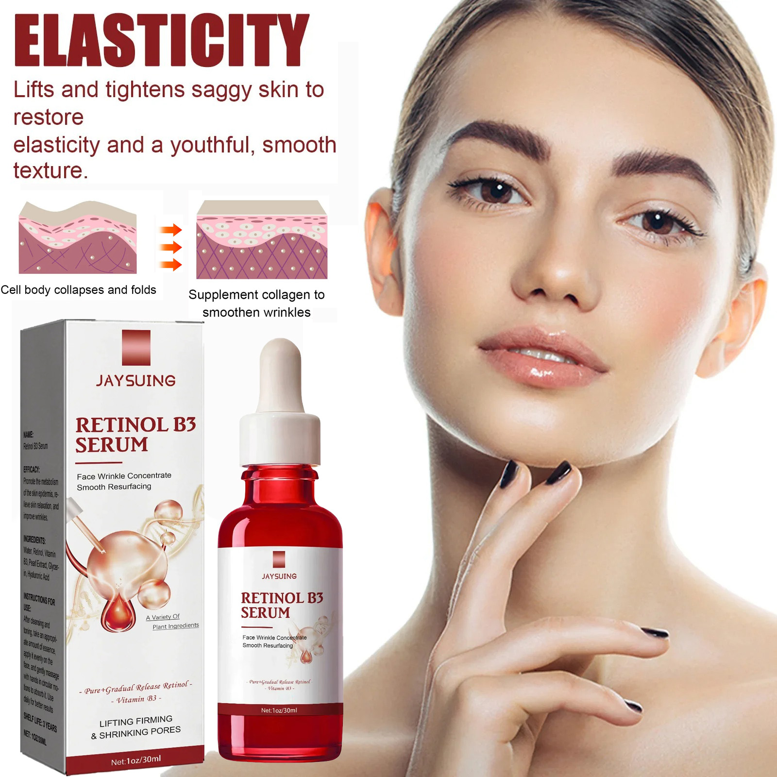 Growth Factor Serum - Usuń zmarszczki Esencja Anti A-ging Fade