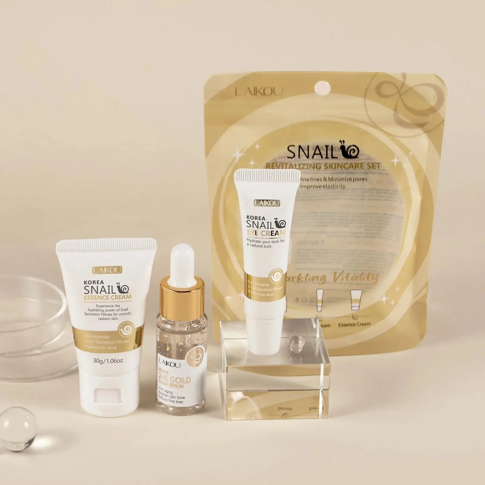 Zestaw serum, kremu pod oczy i – Luxury Skincare Line recenzja i cena