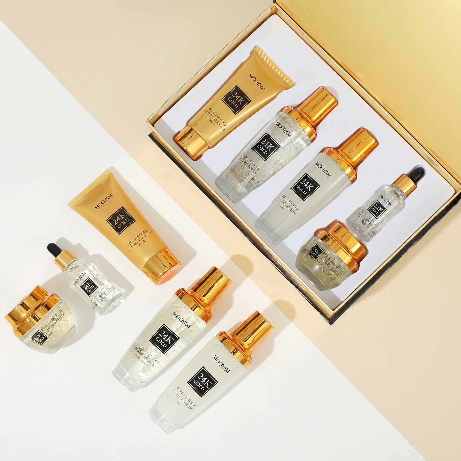 Złoty zestaw 24K LUXURY nawilż – Luxury Skincare Line recenzja i cena