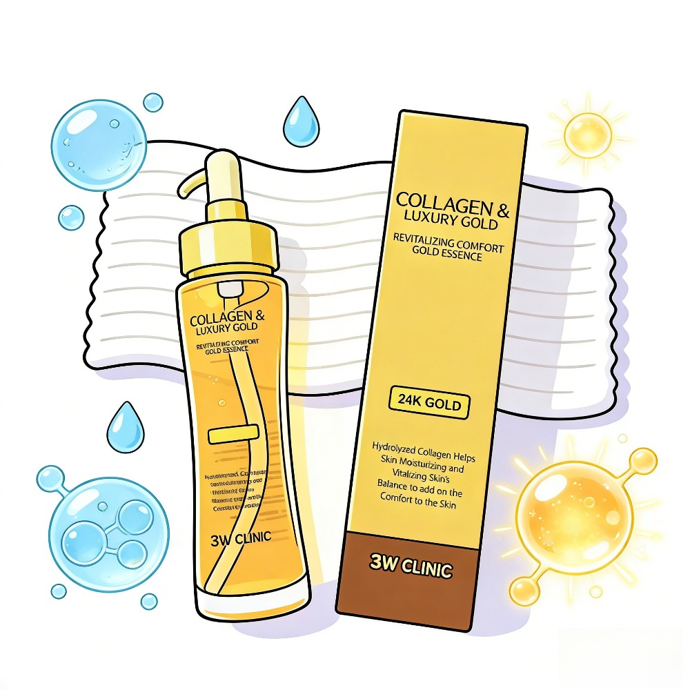 3WCLINIC Collagen & Luxury Gol – Luxury Skincare Korea recenzja i cena